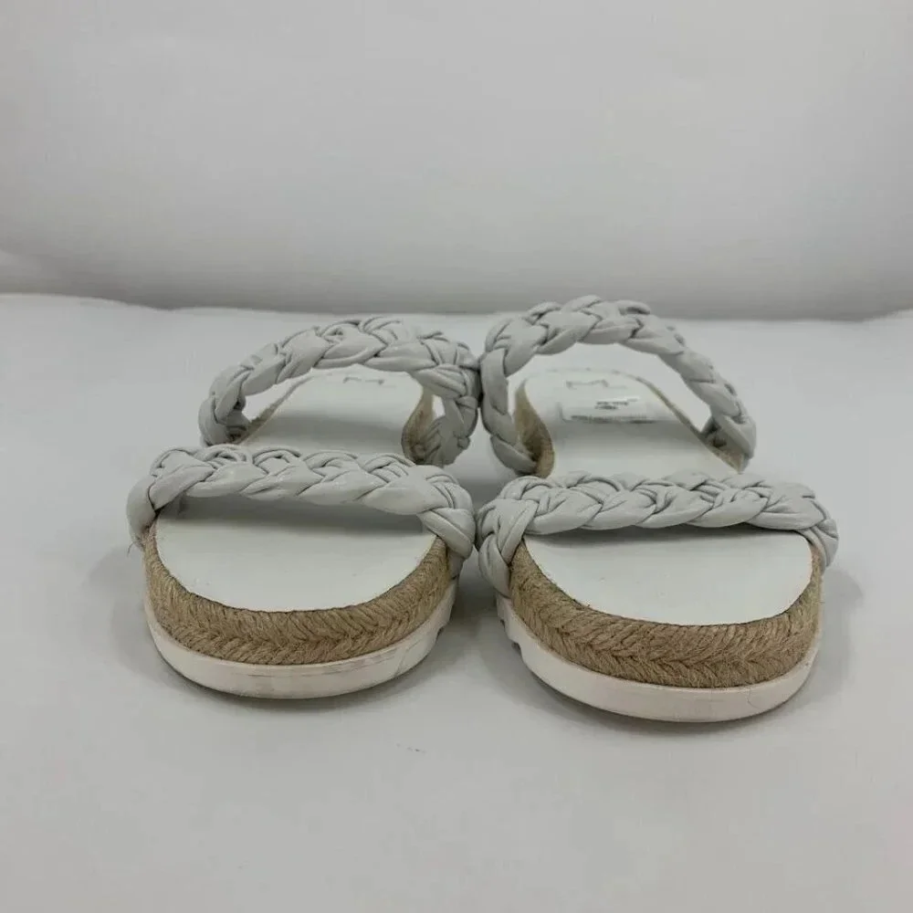 Marc Fisher Women's Jaime Braided Flat Espadrille Slip On Sandal Size‎ 7M NWOB